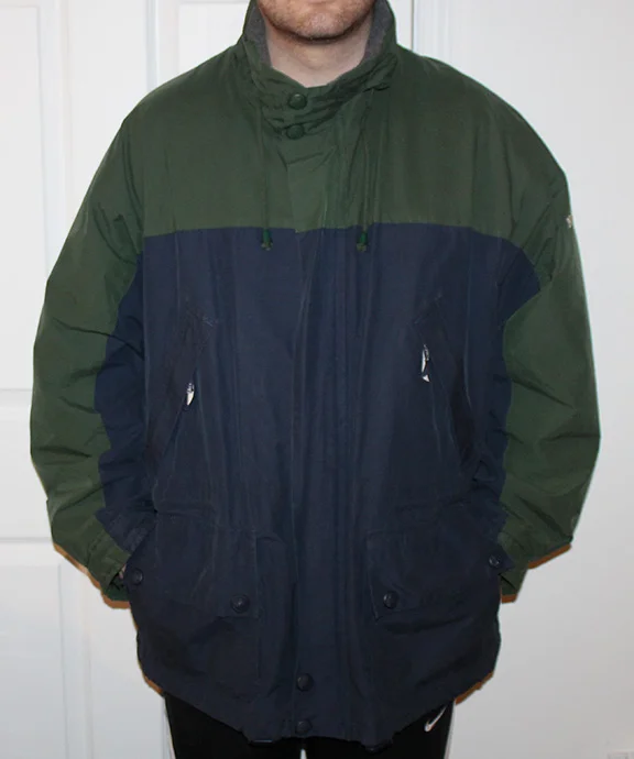 Vintage Nautica Expedition Navy / Forest Green Jacket (Size XL